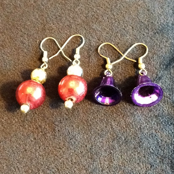 Colorful Christmas Necklace & Bell & Ornament ER’s - Picture 3 of 4